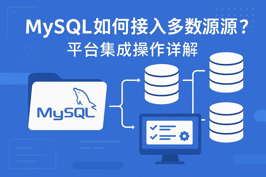 mysql如何接入多数据源？平台集成操作详解