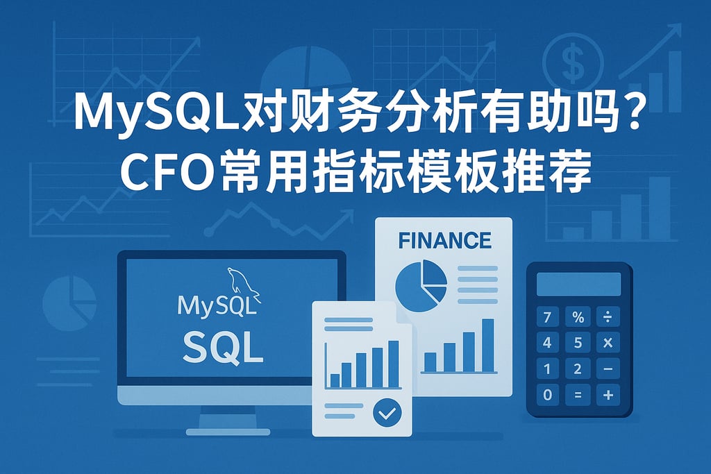 mysql对财务分析有帮助吗？CFO常用指标模板推荐