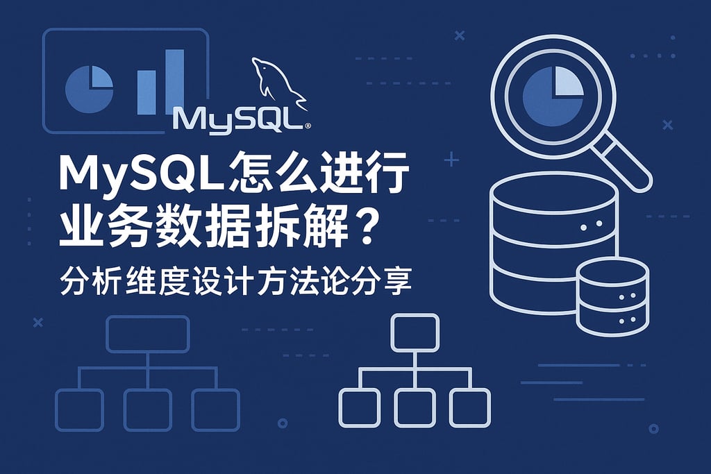 mysql怎么进行业务数据拆解？分析维度设计方法论分享