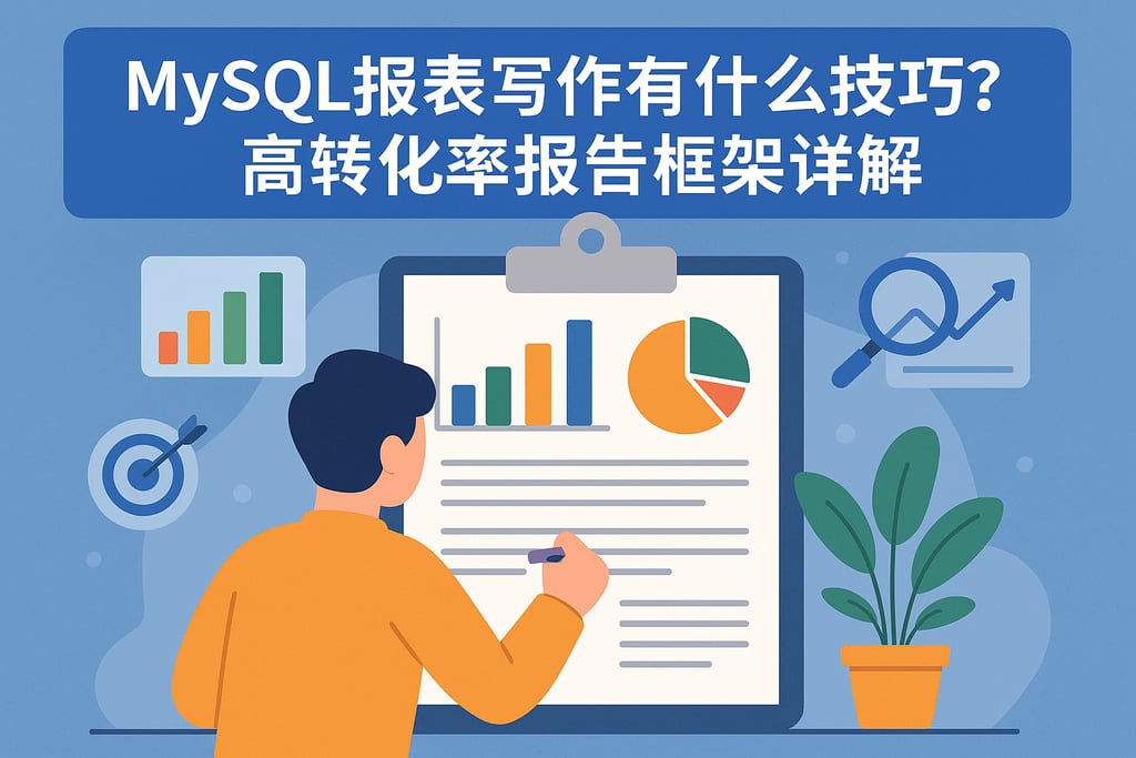 mysql报表写作有什么技巧？高转化率报告框架详解