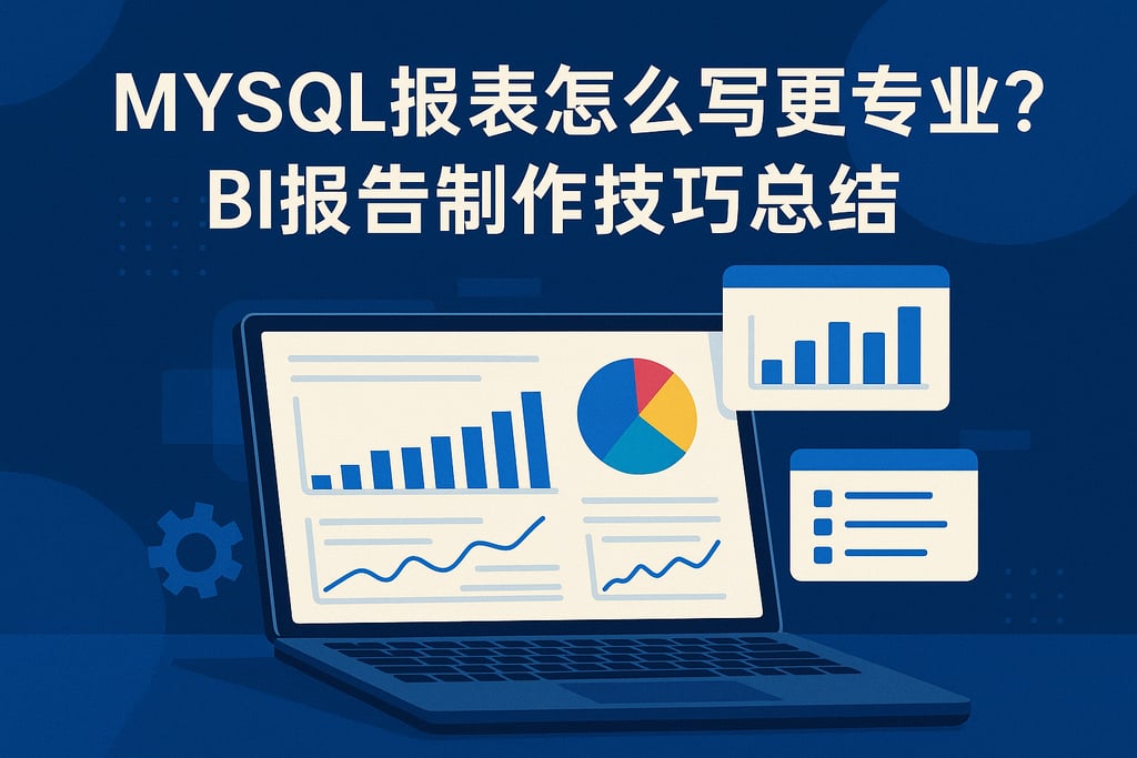 mysql报表怎么写更专业？BI报告制作技巧总结