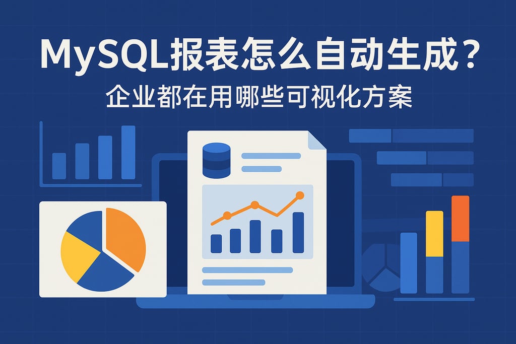 mysql报表怎么自动生成？企业都在用哪些可视化方案？