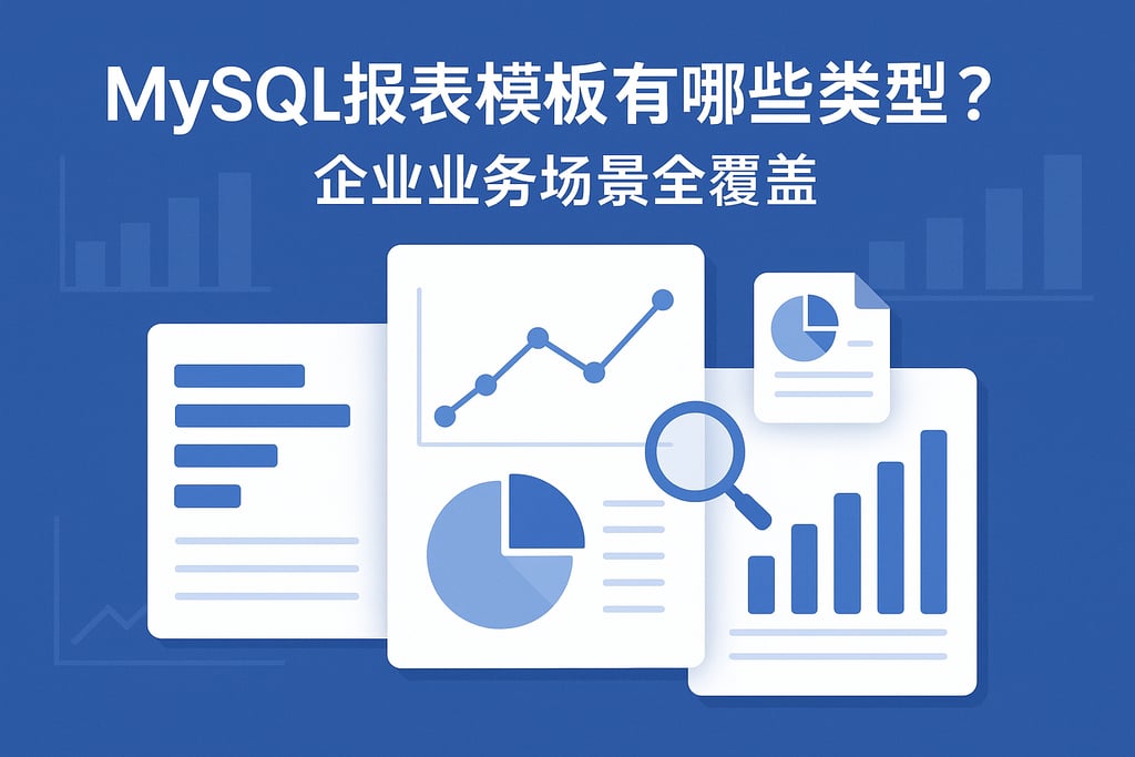 mysql报表模板有哪些类型？企业业务场景全覆盖