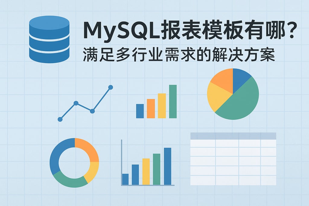 mysql报表模板有哪些？满足多行业需求的解决方案