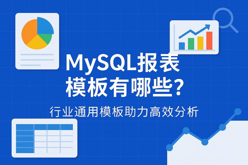 mysql报表模板有哪些？行业通用模板助力高效分析