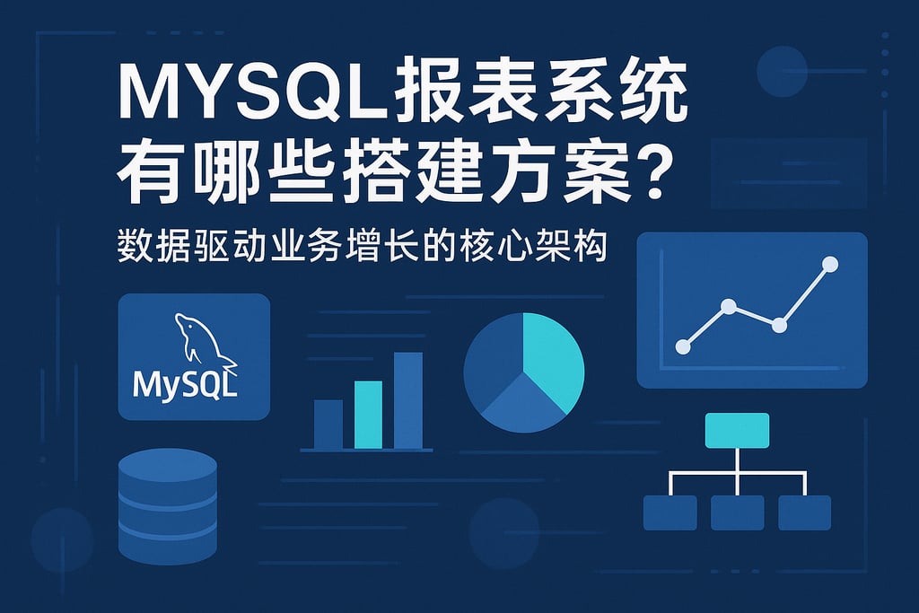 mysql报表系统有哪些搭建方案？数据驱动业务增长的核心架构？