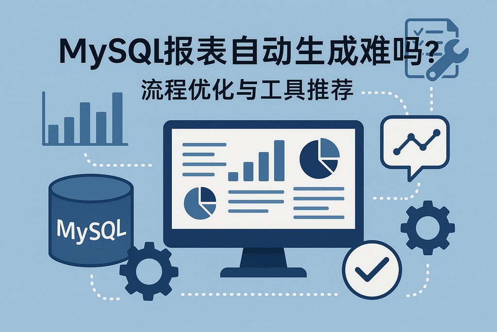 mysql报表自动生成难吗？流程优化与工具推荐