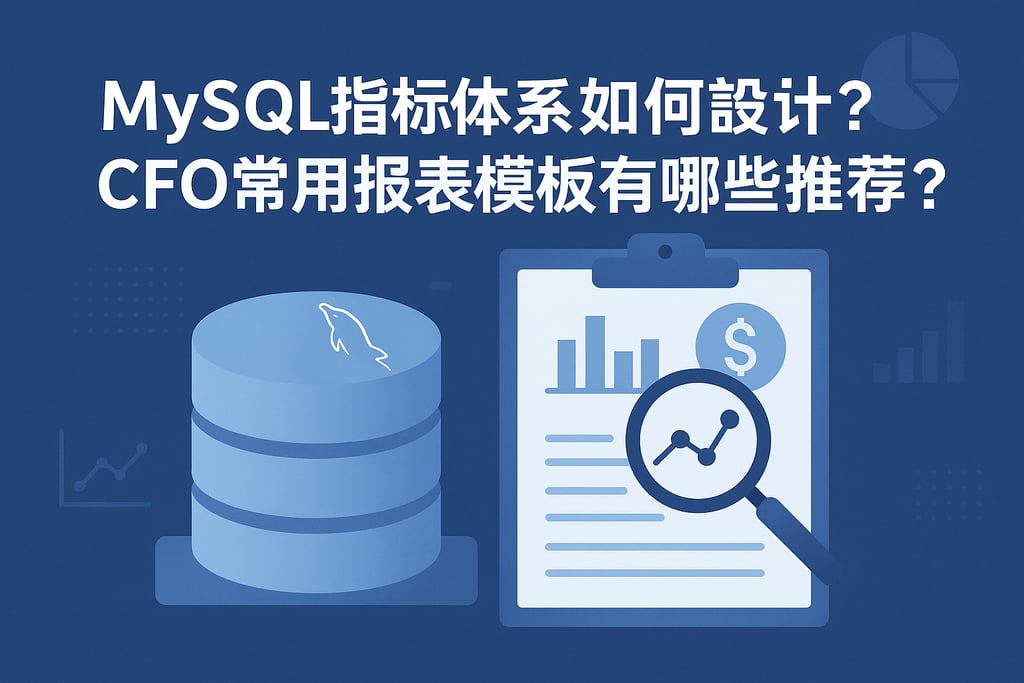 mysql指标体系如何设计？CFO常用报表模板有哪些推荐？