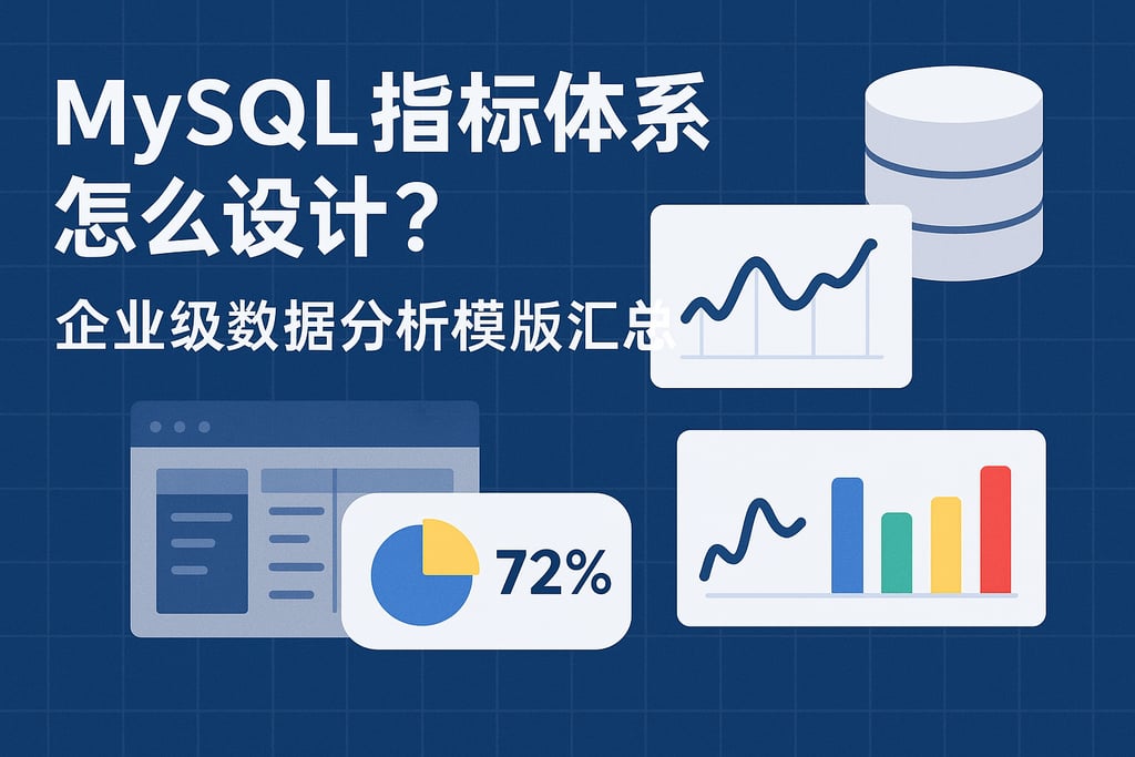 mysql指标体系怎么设计？企业级数据分析模板汇总
