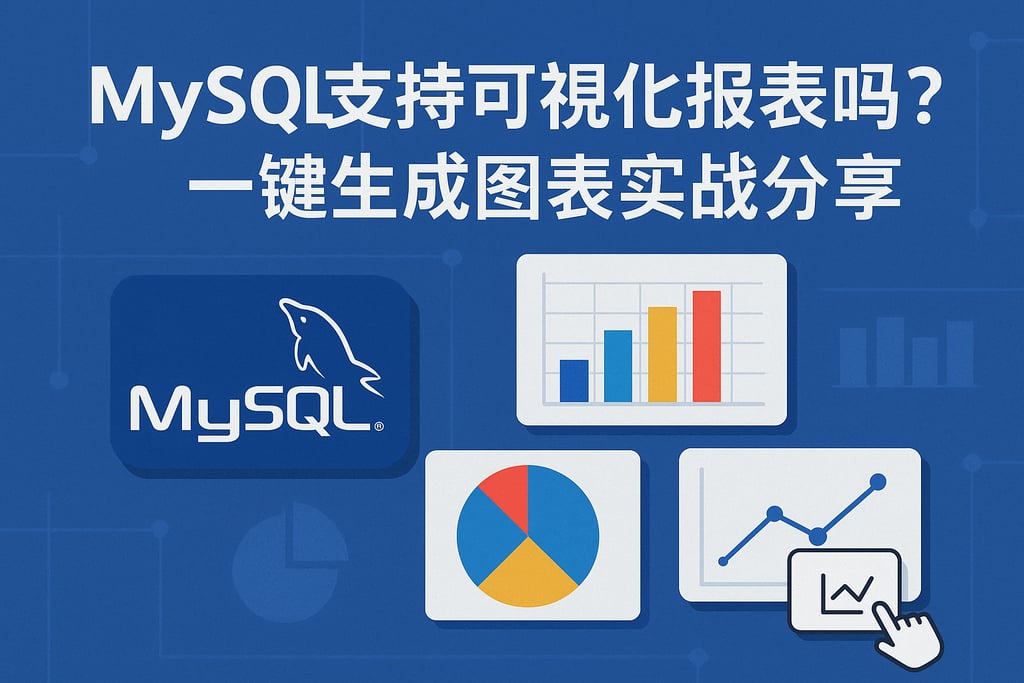 mysql支持可视化报表吗？一键生成图表实战分享