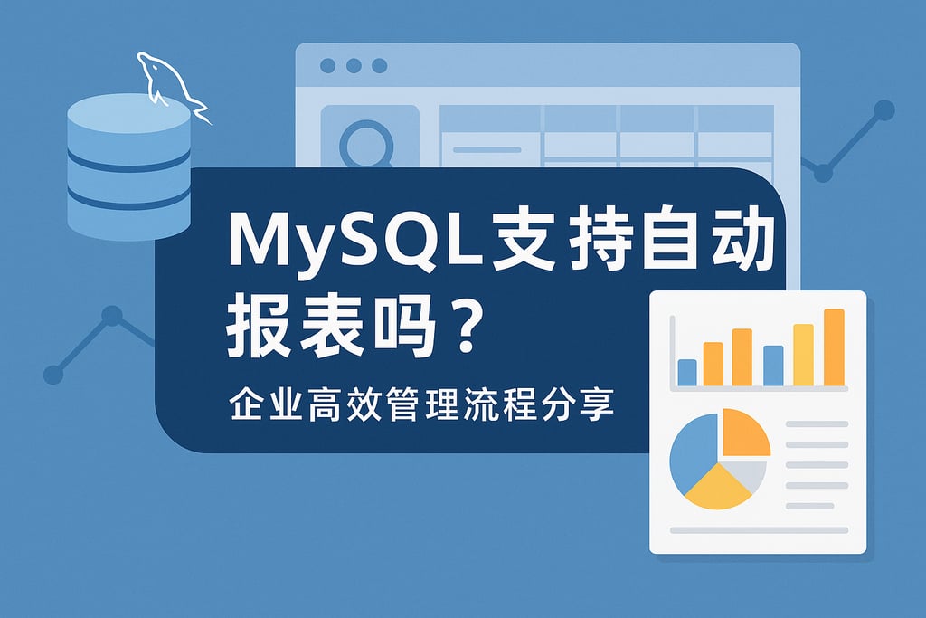 mysql支持自动报表吗？企业高效管理流程分享