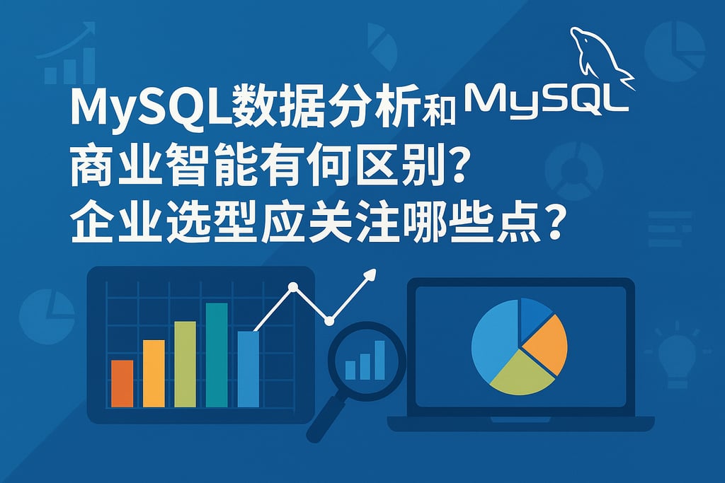mysql数据分析和商业智能有何区别？企业选型应关注哪些点？