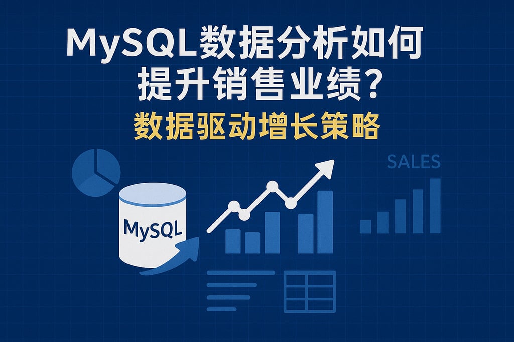 mysql数据分析如何提升销售业绩？数据驱动增长策略