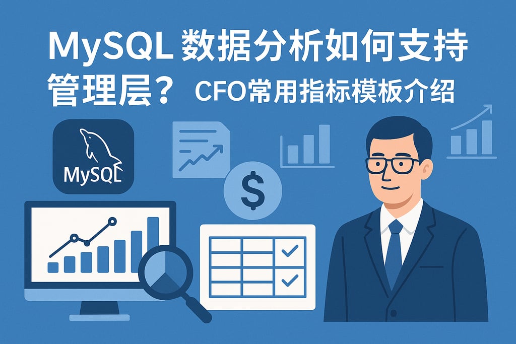 mysql数据分析如何支持管理层？CFO常用指标模板介绍
