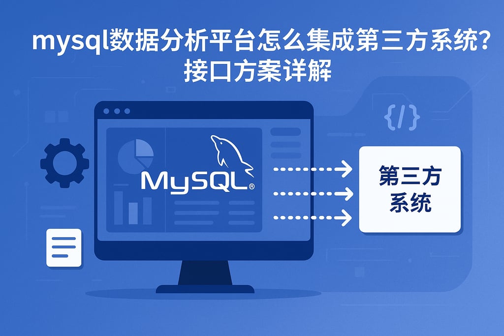 mysql数据分析平台怎么集成第三方系统？接口方案详解