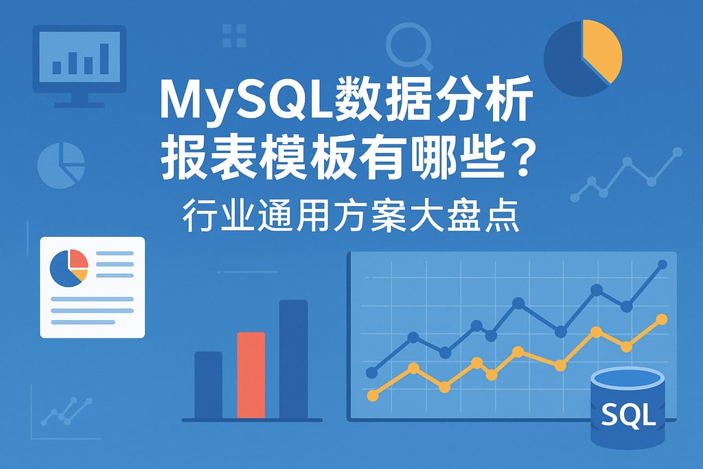 mysql数据分析报表模板有哪些？行业通用方案大盘点