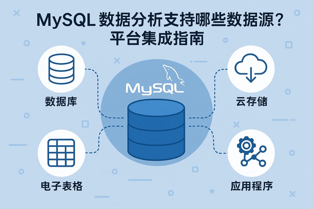 mysql数据分析支持哪些数据源？平台集成指南