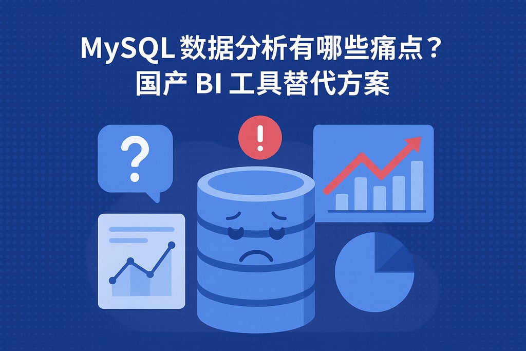 mysql数据分析有哪些痛点？国产BI工具替代方案
