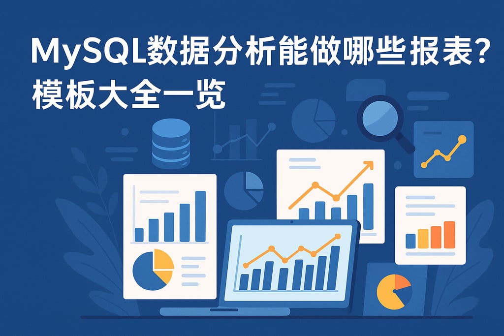 mysql数据分析能做哪些报表？模板大全一览