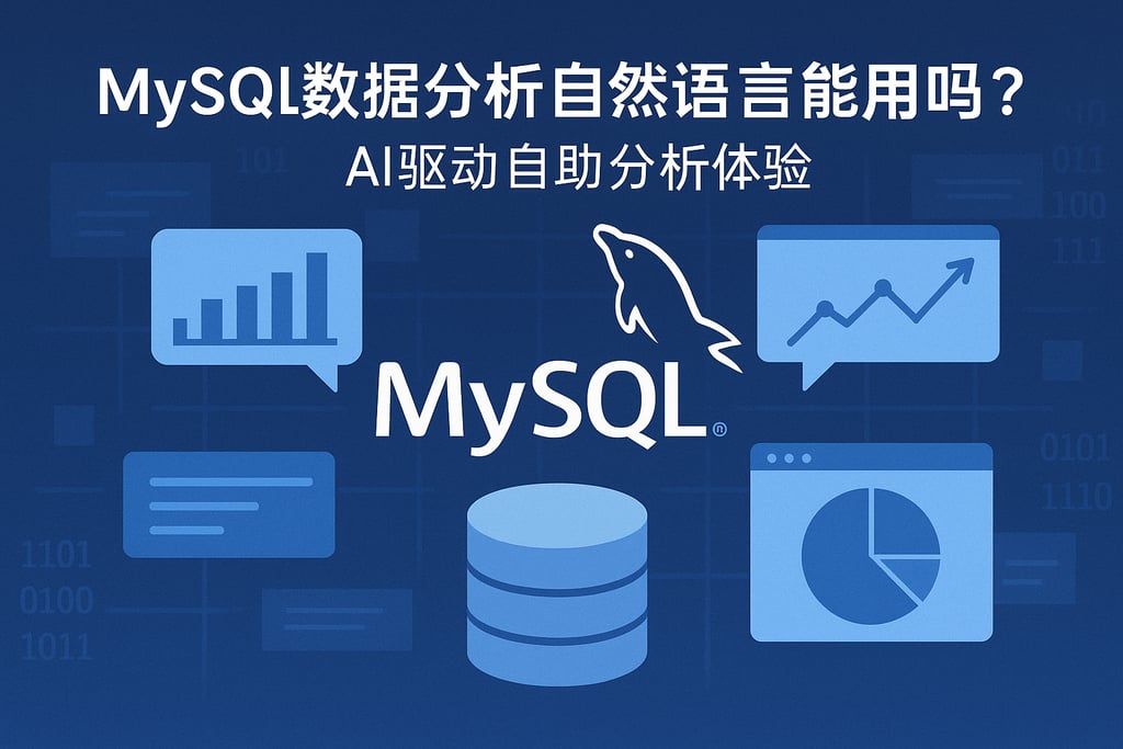 mysql数据分析自然语言能用吗？AI驱动自助分析体验