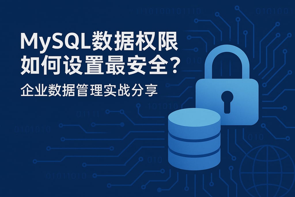 mysql数据权限如何设置最安全？企业数据管理实战分享