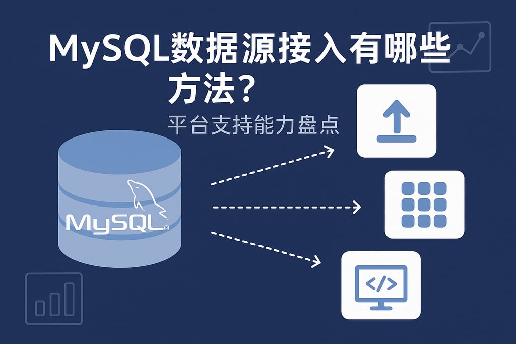mysql数据源接入有哪些方法？平台支持能力盘点