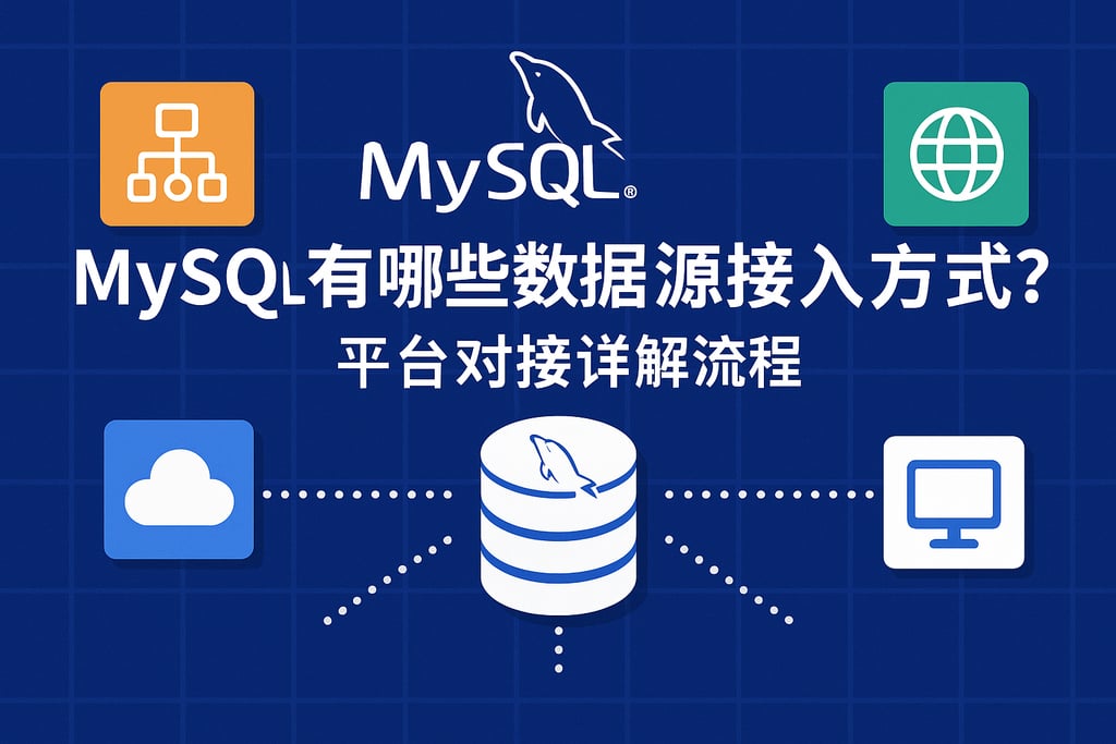 mysql有哪些数据源接入方式？平台对接详解流程
