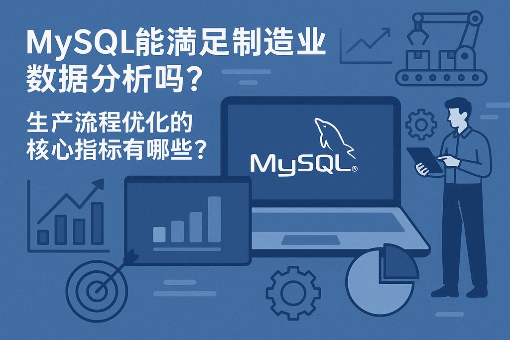 mysql能满足制造业数据分析吗？生产流程优化的核心指标有哪些？