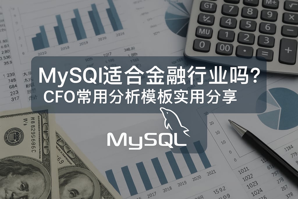 mysql适合金融行业吗？CFO常用分析模板实用分享