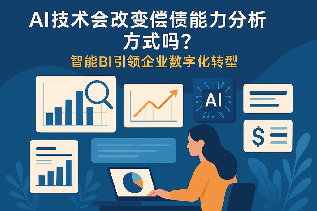 AI技术会改变偿债能力分析方式吗？智能BI引领企业数字化转型