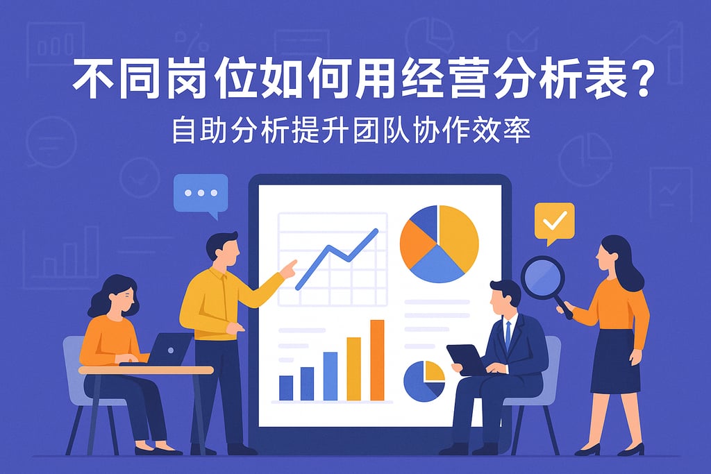 不同岗位如何用经营分析表？自助分析提升团队协作效率