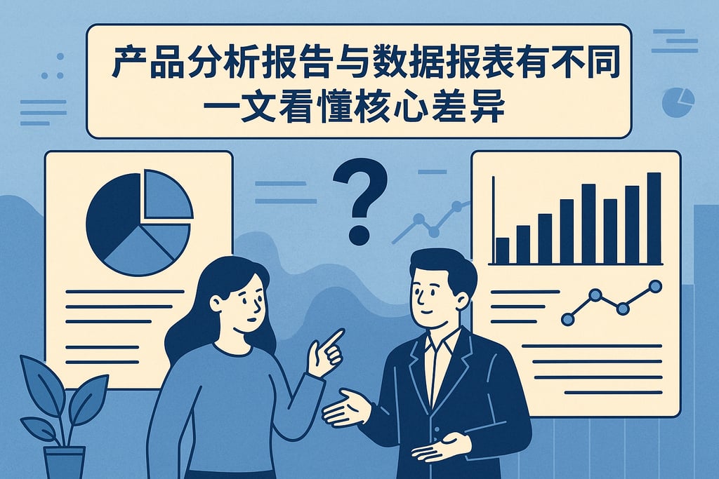 产品分析报告和数据报表有何不同？一文看懂核心差异