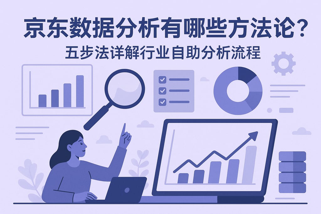 京东数据分析有哪些方法论？五步法详解行业自助分析流程