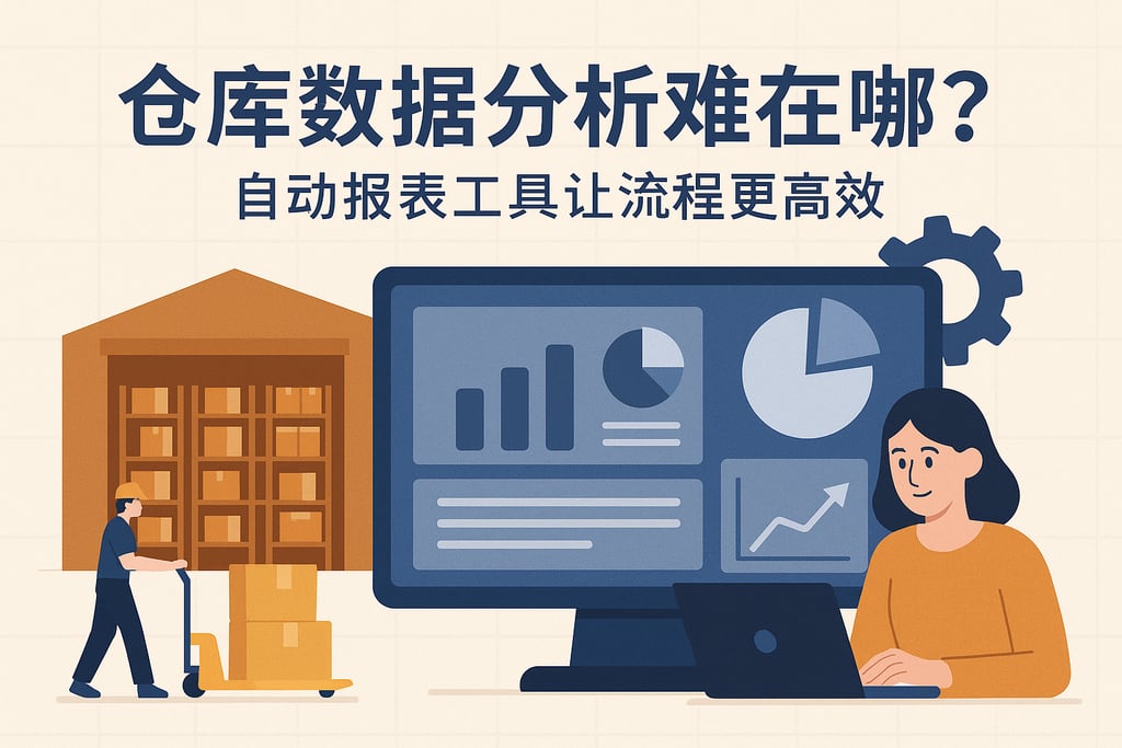 仓库数据分析难在哪？自动报表工具让流程更高效