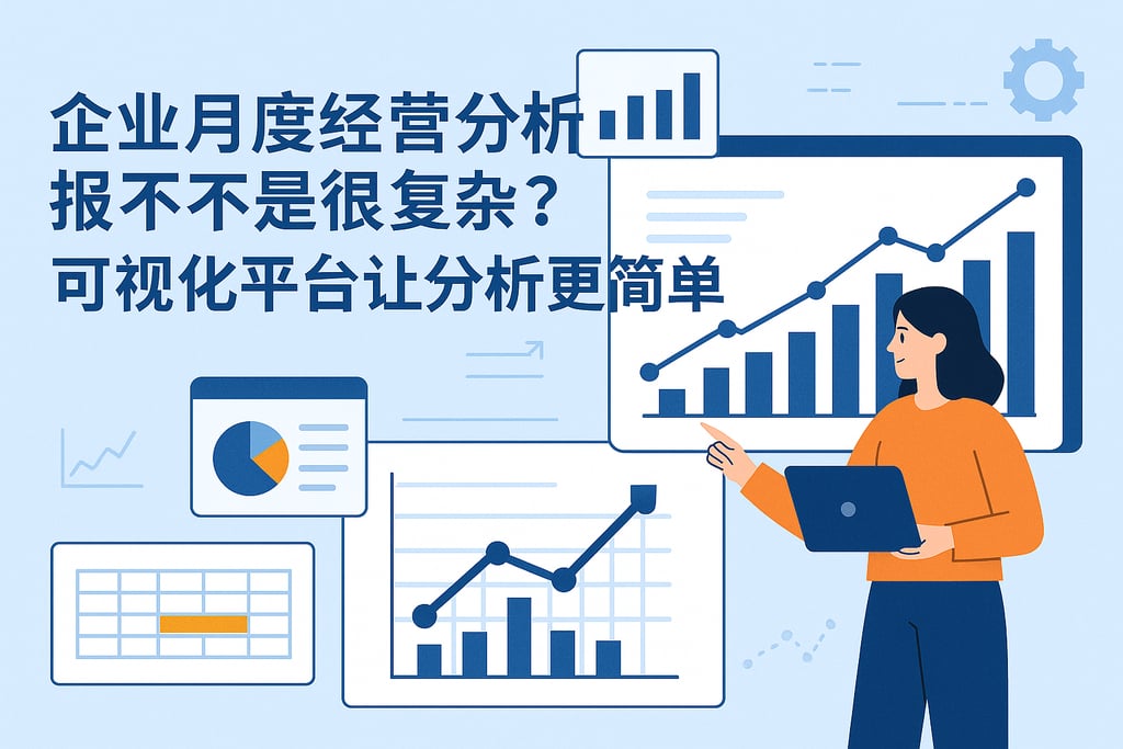 企业月度经营分析报告是不是很复杂？可视化平台让分析更简单