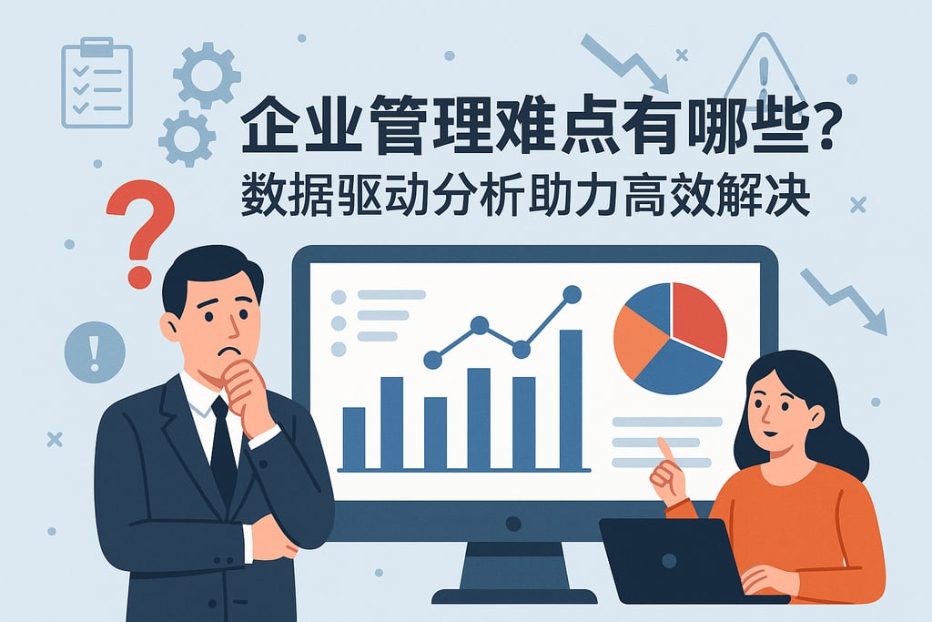 企业管理难点有哪些？数据驱动分析助力高效解决