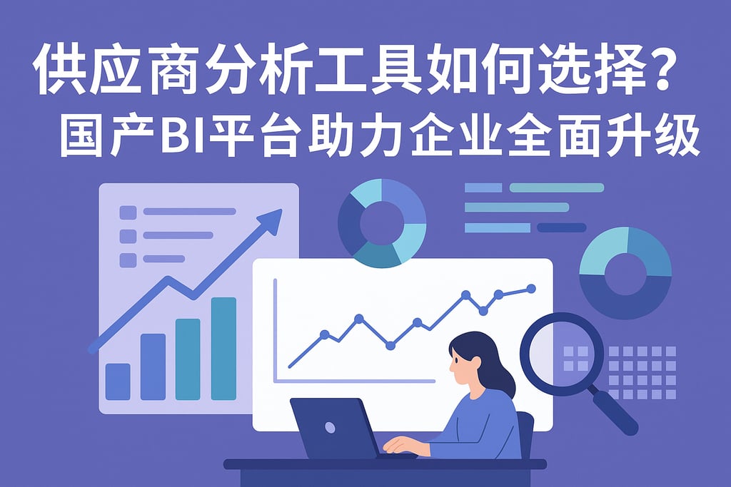供应商分析工具如何选择？国产BI平台助力企业全面升级