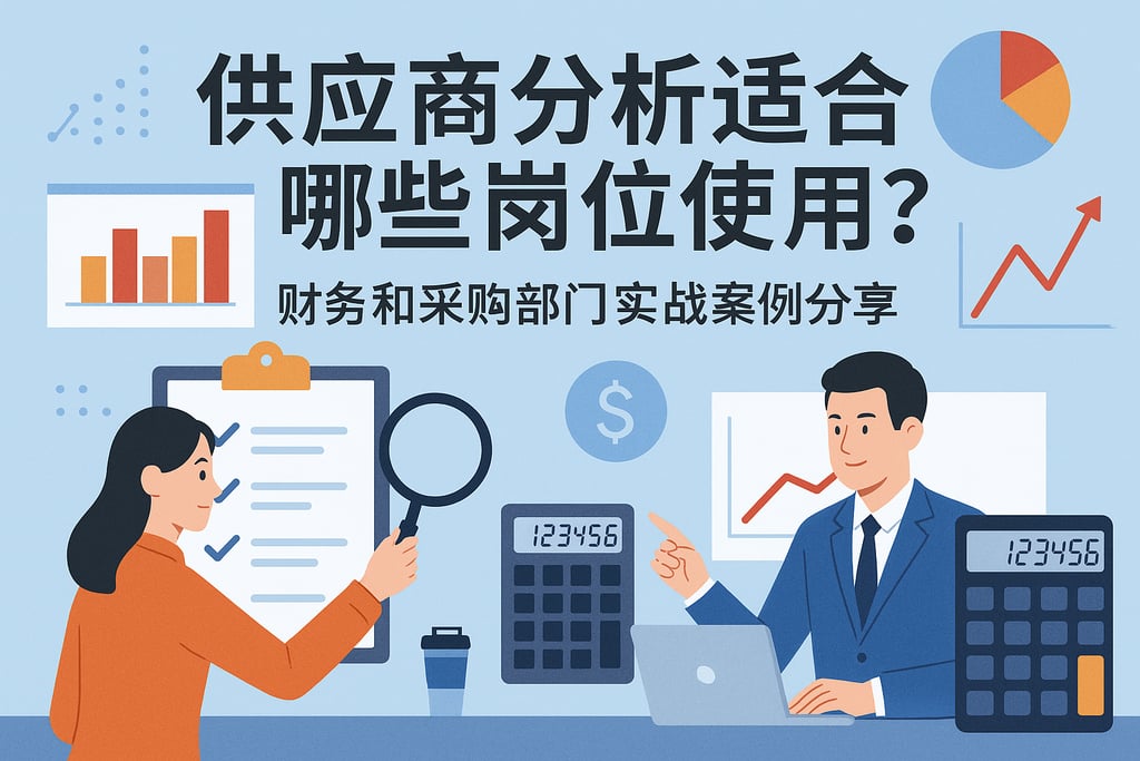 供应商分析适合哪些岗位使用？财务和采购部门实战案例分享