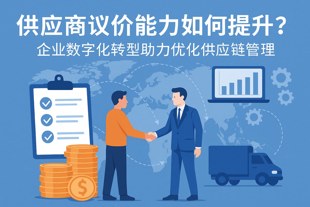 供应商议价能力如何提升？企业数字化转型助力优化供应链管理