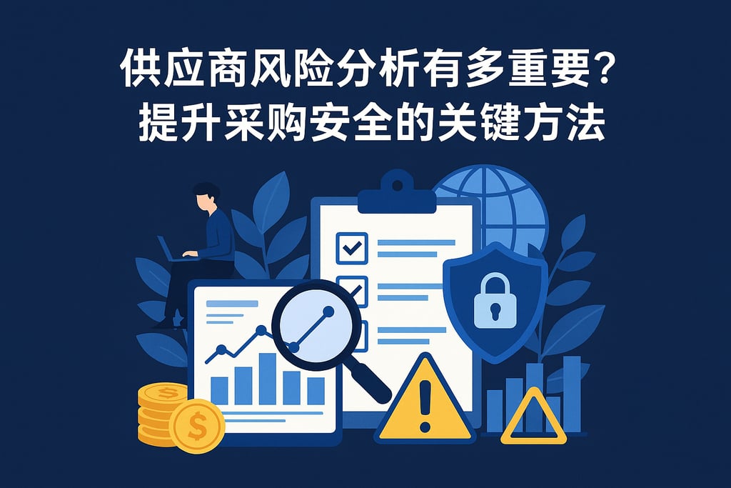 供应商风险分析有多重要？提升采购安全的关键方法