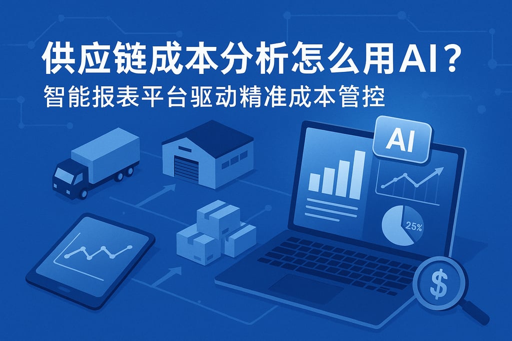 供应链成本分析怎么用AI？智能报表平台驱动精准成本管控