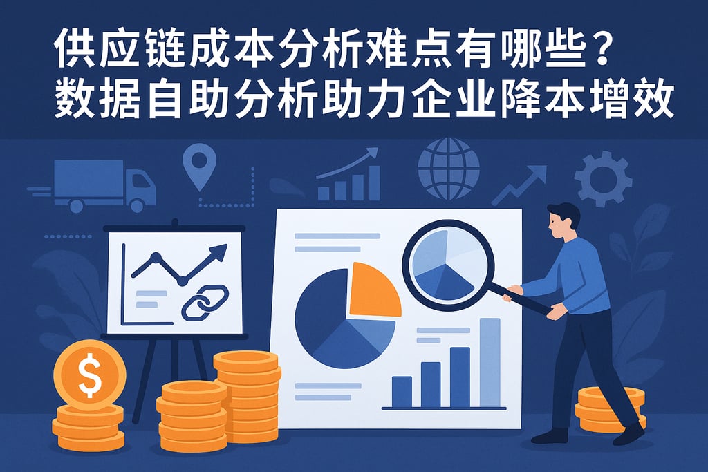 供应链成本分析难点有哪些？数据自助分析助力企业降本增效