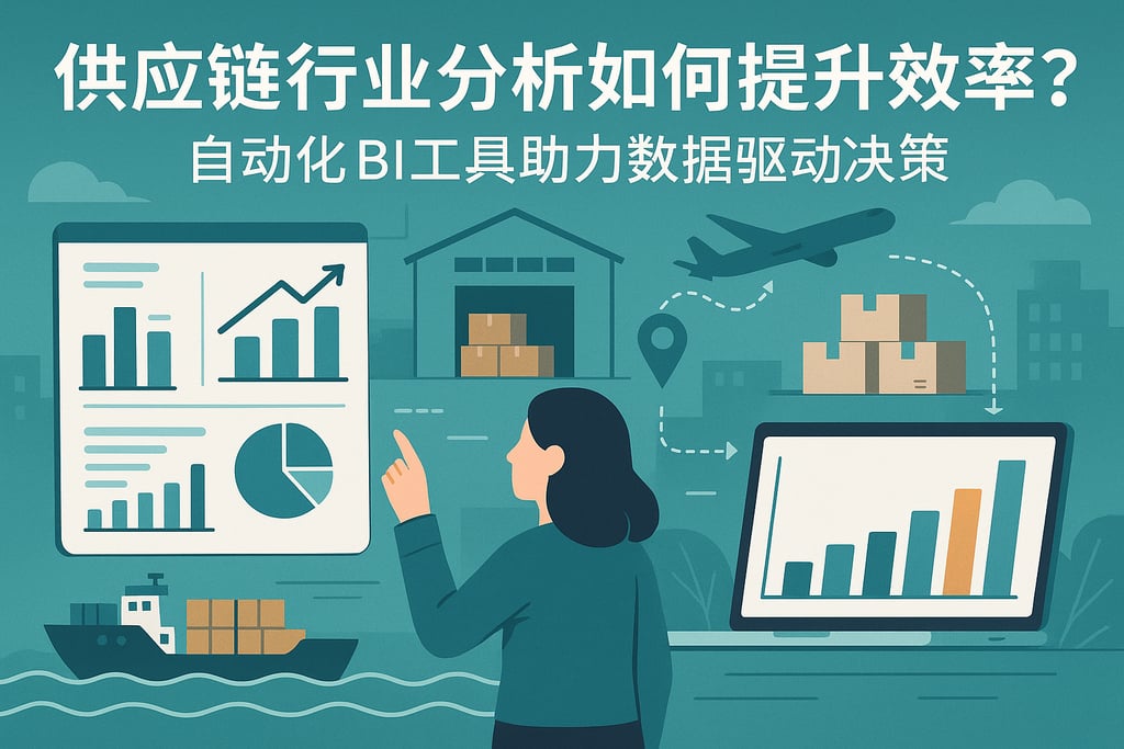 供应链行业分析如何提升效率？自动化BI工具助力数据驱动决策
