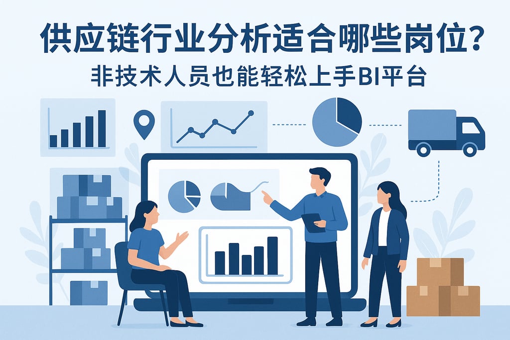 供应链行业分析适合哪些岗位？非技术人员也能轻松上手BI平台