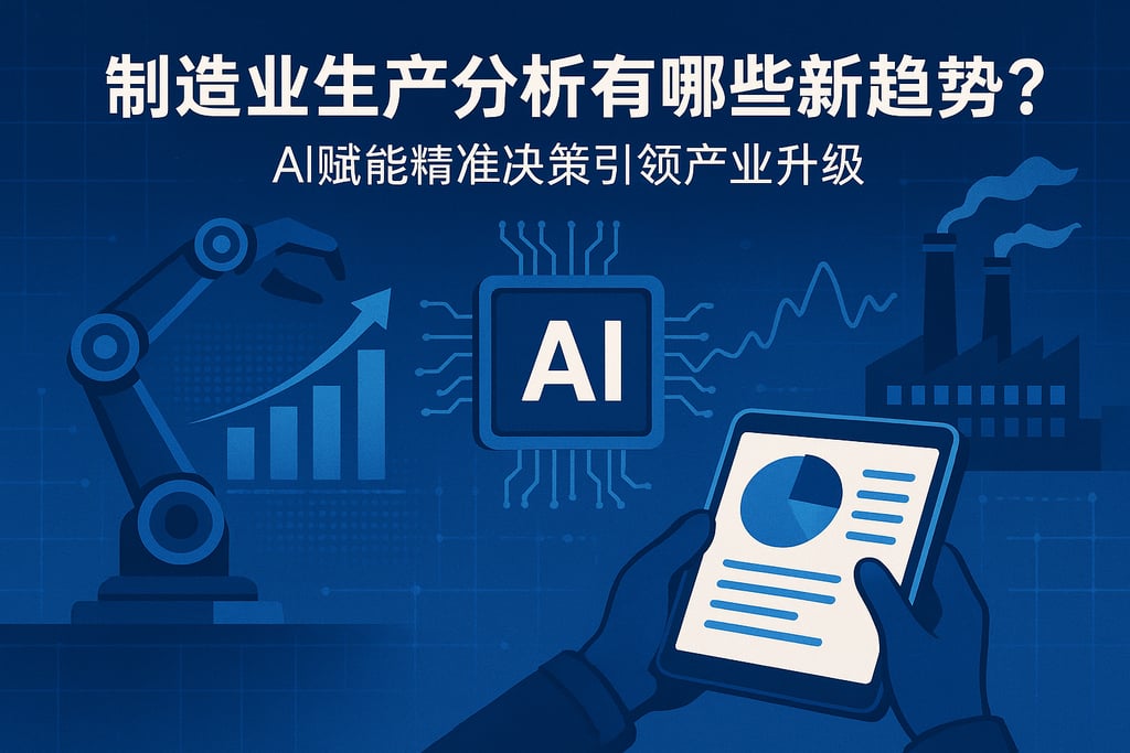 制造业生产分析有哪些新趋势？AI赋能精准决策引领产业升级