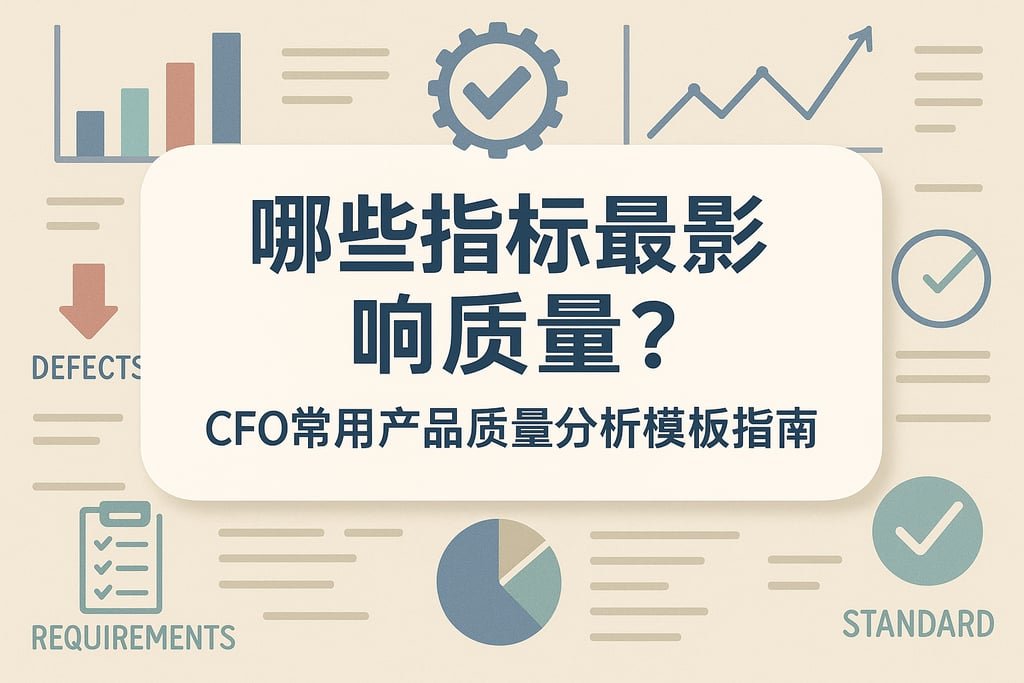 哪些指标最影响质量？CFO常用产品质量分析模板指南
