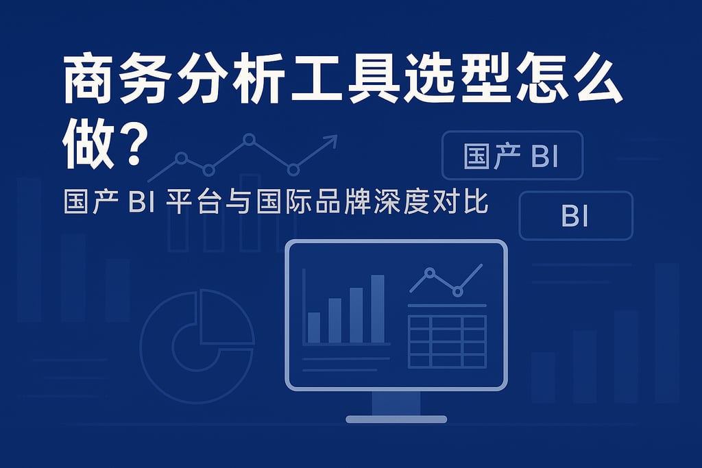 商务分析工具选型怎么做？国产BI平台与国际品牌深度对比