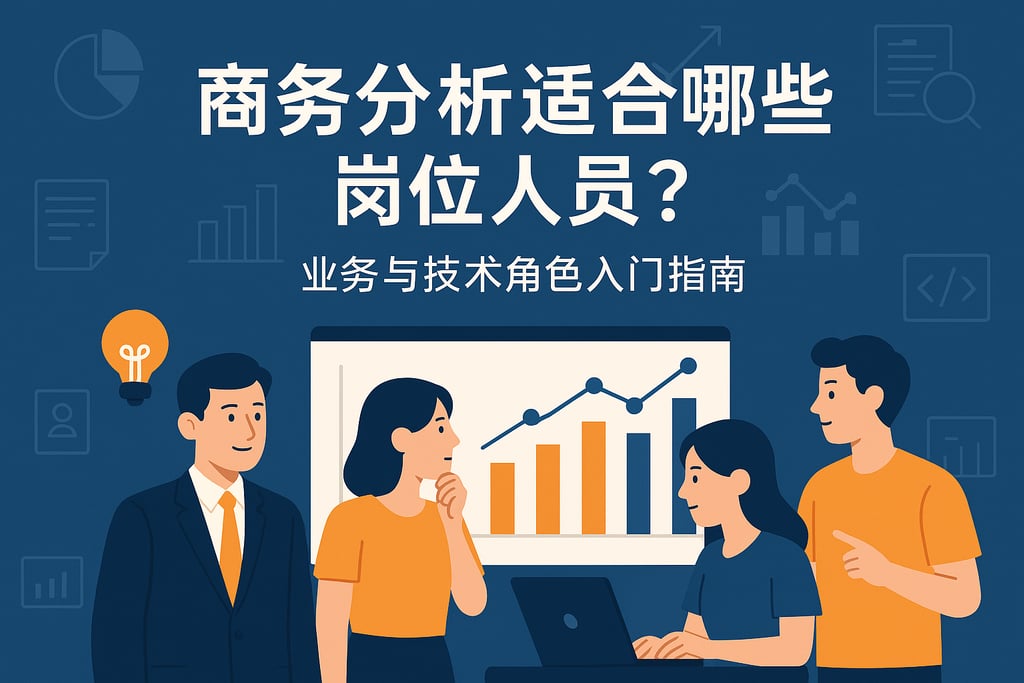 商务分析适合哪些岗位人员？业务与技术角色入门指南推荐