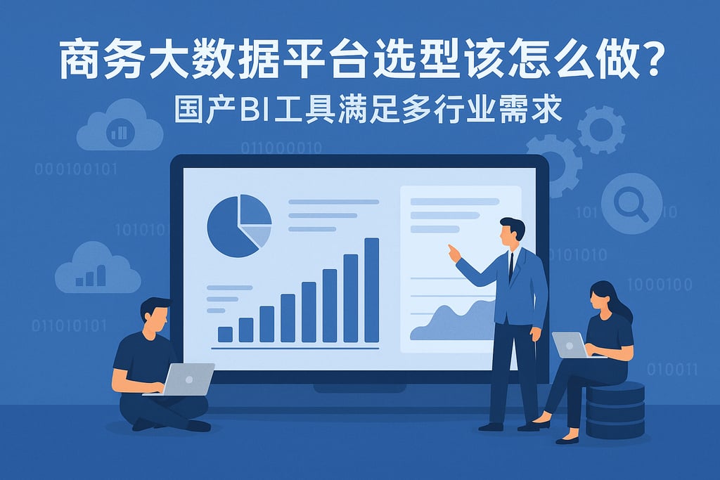 商务大数据平台选型该怎么做？国产BI工具满足多行业需求