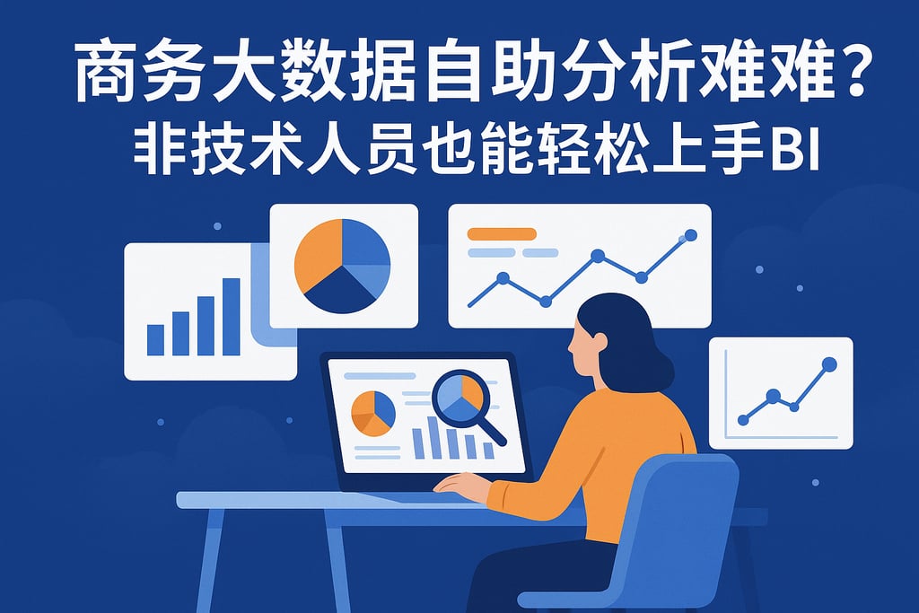 商务大数据自助分析难吗？非技术人员也能轻松上手BI